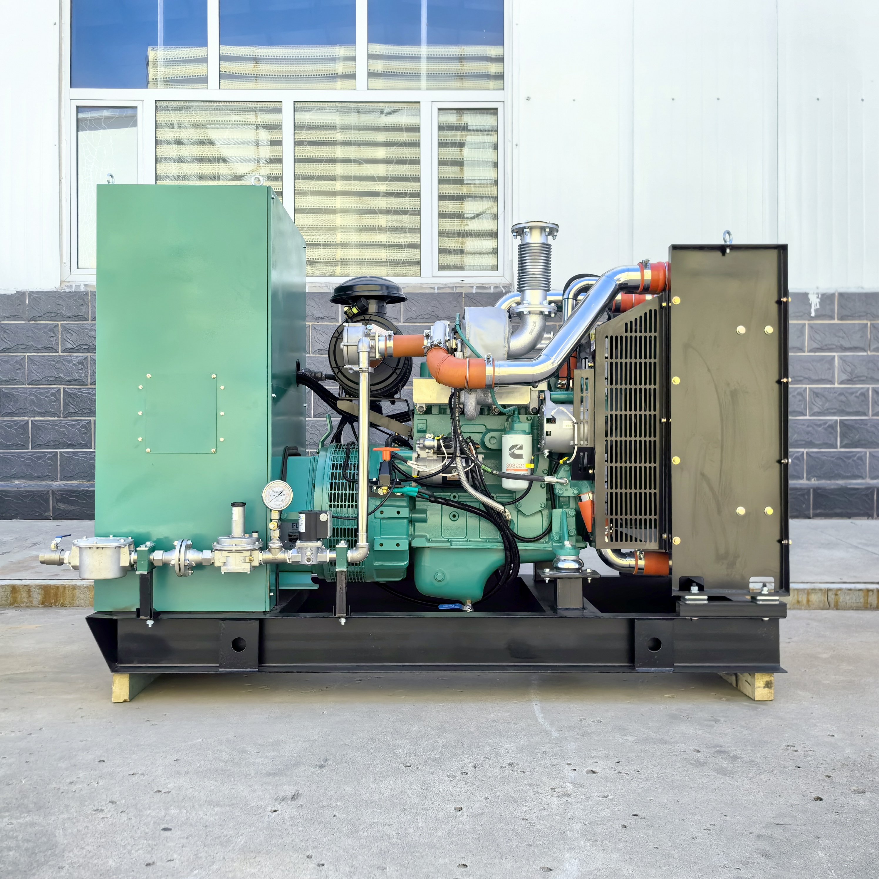 50KW Natural Gas Genset 4BTA LPG Gas Generator Biogas Engine 400vthree-Phrase Four-Wire Biogas Generator