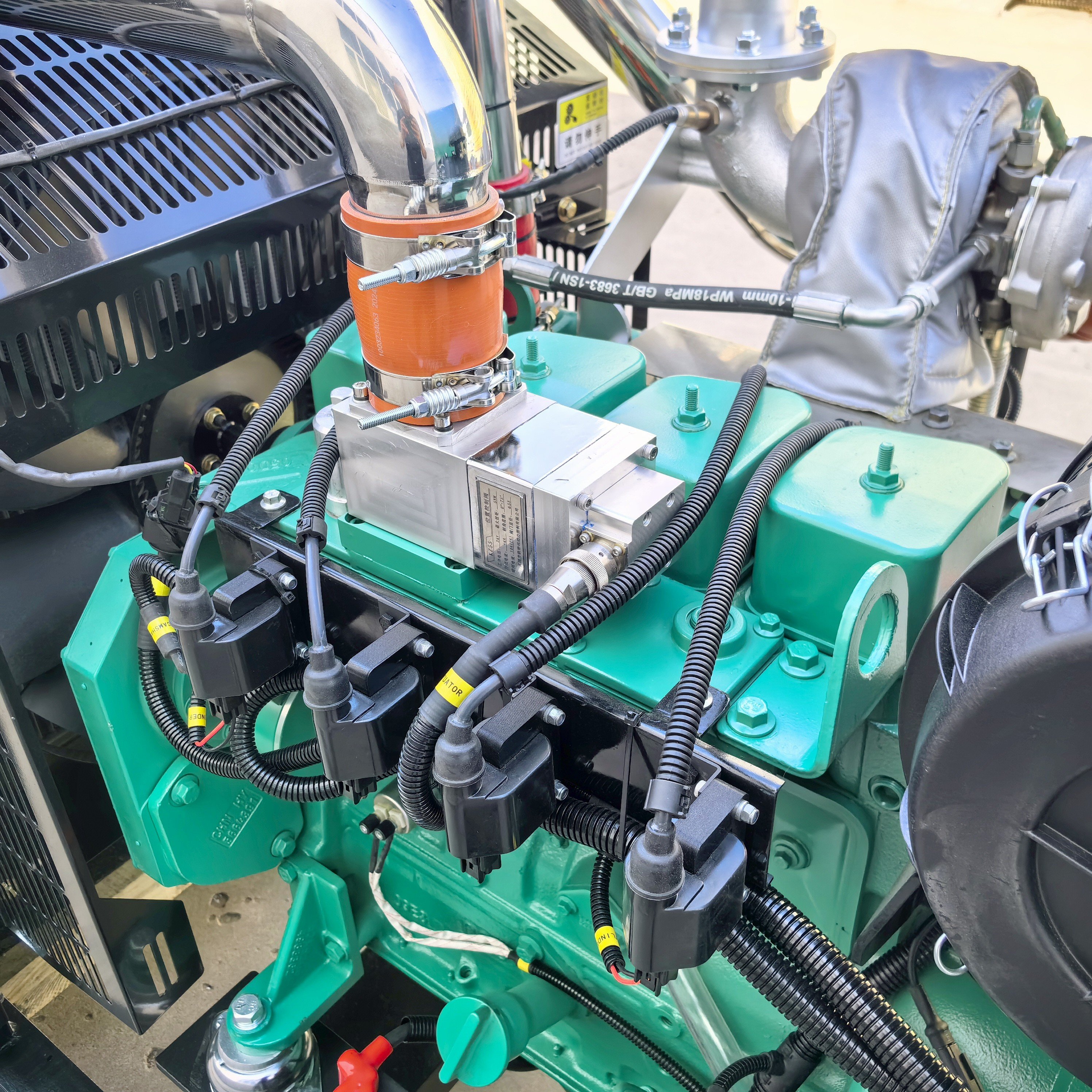 50KW Natural Gas Genset 4BTA LPG Gas Generator Biogas Engine 400vthree-Phrase Four-Wire Biogas Generator