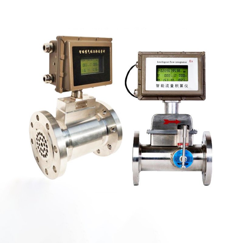 Digital Hydrogen Biogas Steam Natural Gas Turbine Flowmeter Air Nitrogen Oxygen Gas Turbine Flow Meter