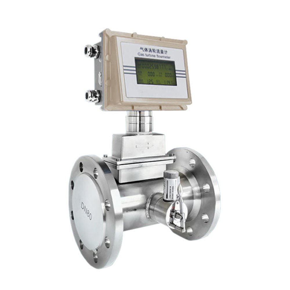 Digital Hydrogen Biogas Steam Natural Gas Turbine Flowmeter Air Nitrogen Oxygen Gas Turbine Flow Meter
