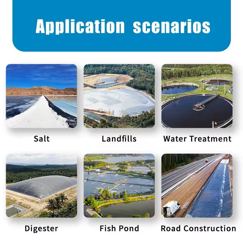 Waterproof geomembrane artificial pool fish pond lake tank liner circular ponds