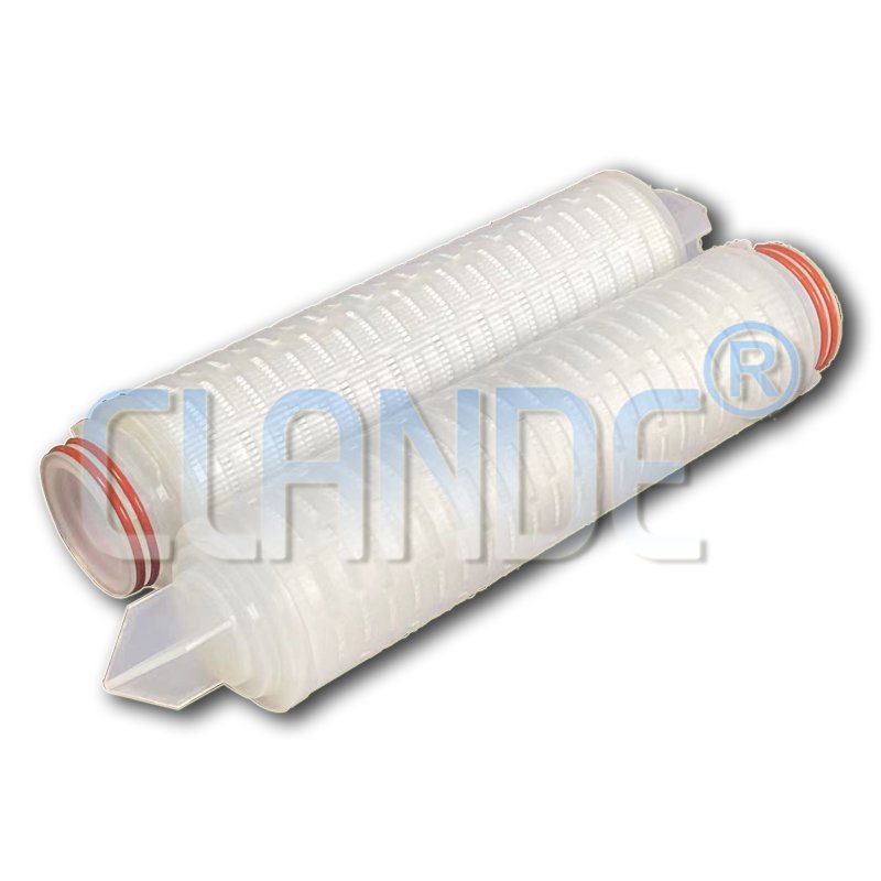 Hydrophobic PVDF 0.2 Micron Pleated Membrane Filter Element For Biogas Filter