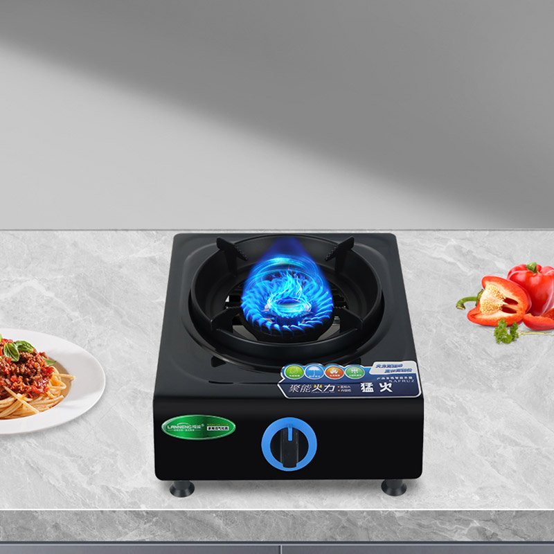 Lanneng Environmental Village Single Biogas Burner Cooktop Indoor Methane Burner Stove