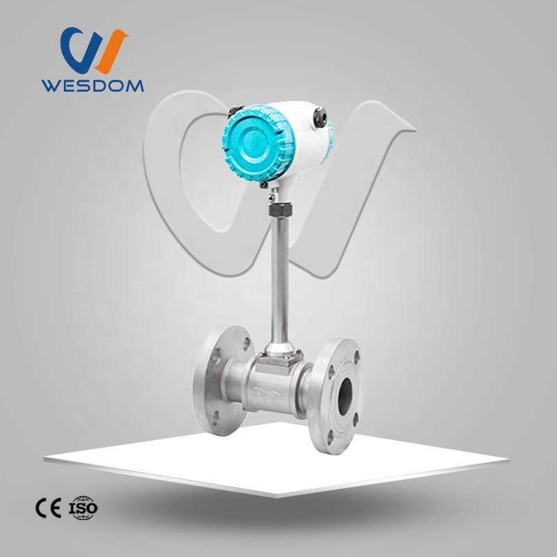 WEIZIDOM 2024 Miniature mass SS304/316 Material 1.0% accuracy wet gas flowmeter biogas flowmeter natural gas vortex flow meter