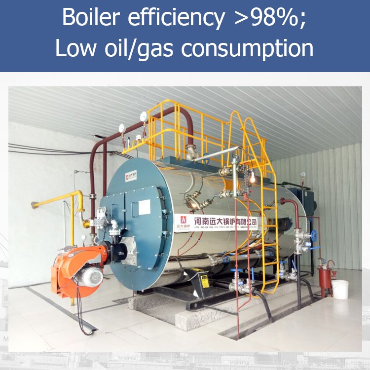 WNS5-1.25-Y(Q) 5 ton 5 t/h Diesel Oil natural gas lpg Fired Steam Boiler Price for Garment factory