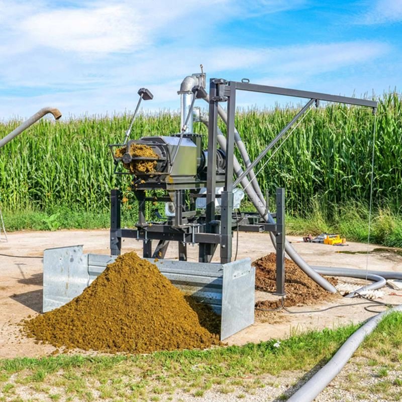 Good comments cow dung manure dewatering machine/screw press solid liquid separator for animal manure