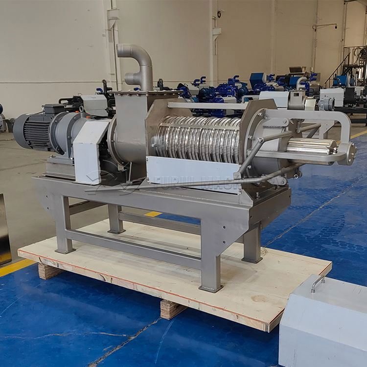 Good comments cow dung manure dewatering machine/screw press solid liquid separator for animal manure