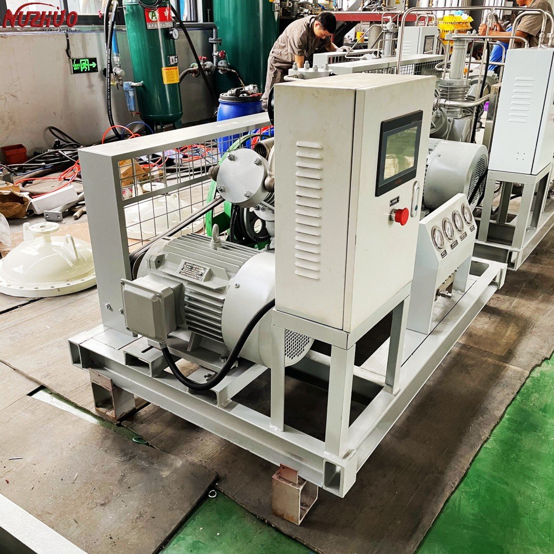 NUZHUO 20 Bar 30 Bar 50 Bar N2 O2 H2 Booster Compressor High Pressure Oxygen Nitrogen Compressor