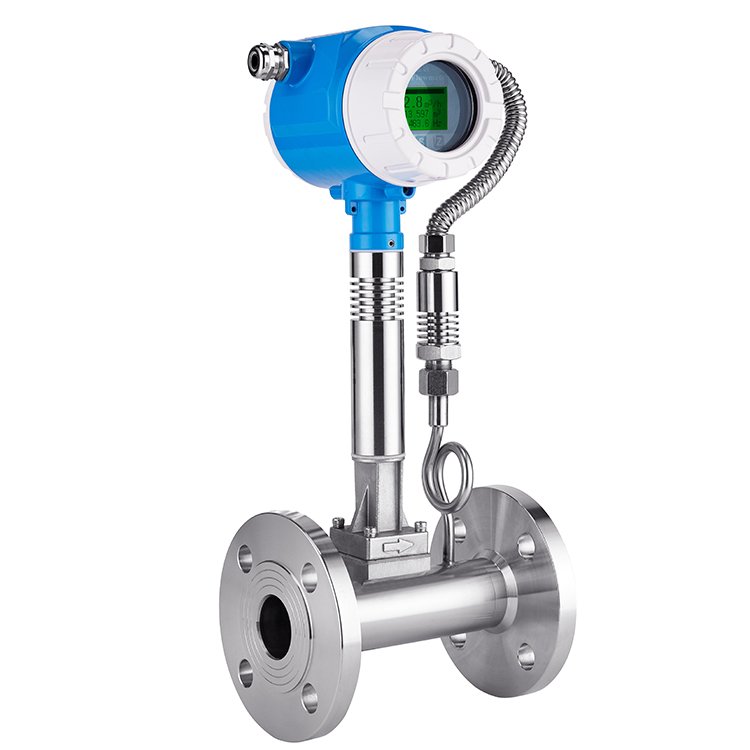 6 inch vortex flow meter oxygen for biogas steam oxygen co2 gas flowmeter for high temperature flue hydrogen chlorine gasoline