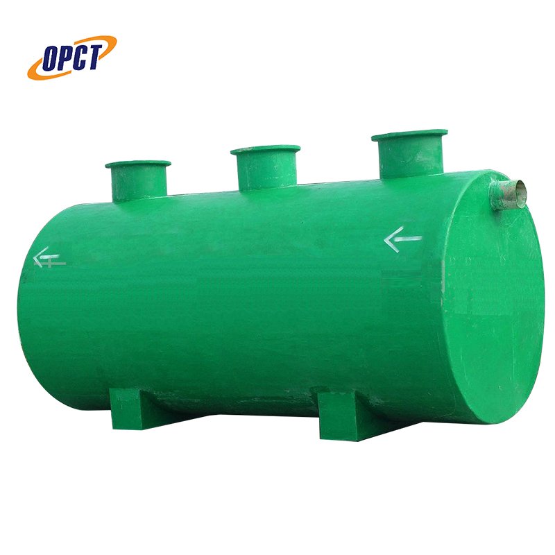 FRP septic tank underground domestic sewage treatment system biogas domestic sewage purification