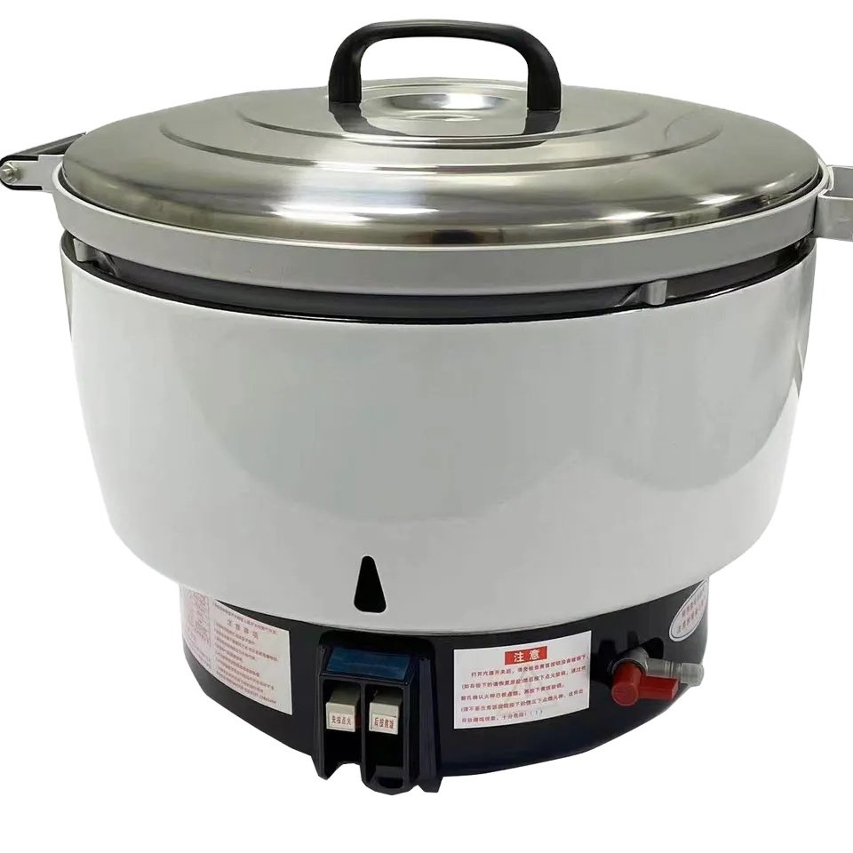 Hot Sell Stainless Steel Gas Cooking Large Capacity 15L Gas Cooking Rice Cooker For Restaurant And Hotel