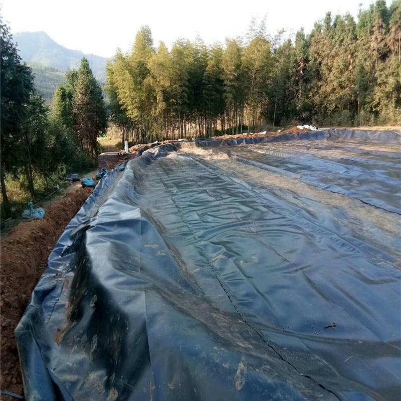 wildlife golf course pond liner/ custom thick black geomembrane/ 2 mm landfill biogas pond anti-seepage membrane