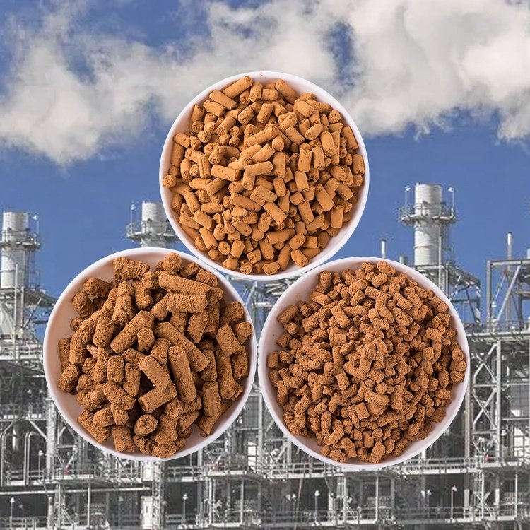 Biogas Desulfurizer 3-15mm Ferric Oxide Fe2O3 Desulfurizer Fe2o3 Pellet Remove
