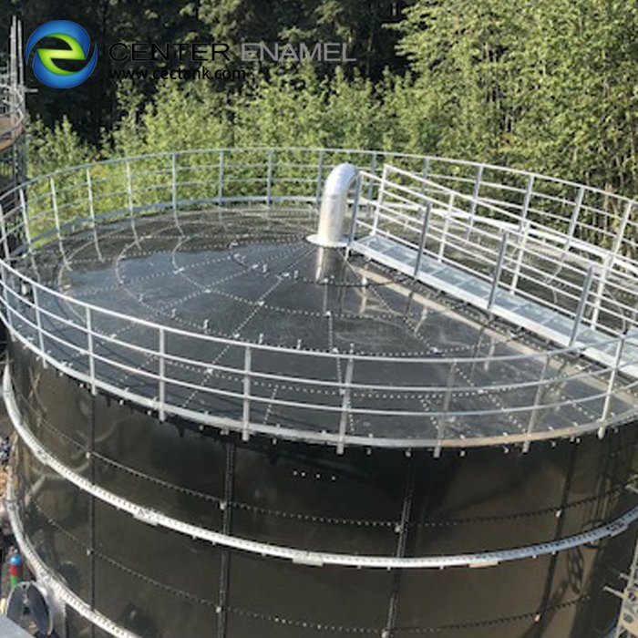 Biogas plant digestor/ Glass fused to steel tank with gas membrane