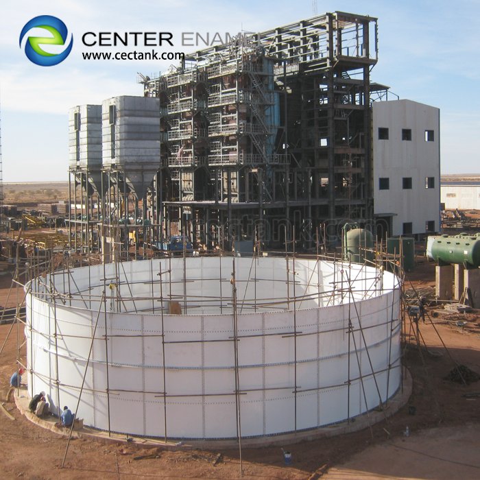Biogas plant digestor/ Glass fused to steel tank with gas membrane