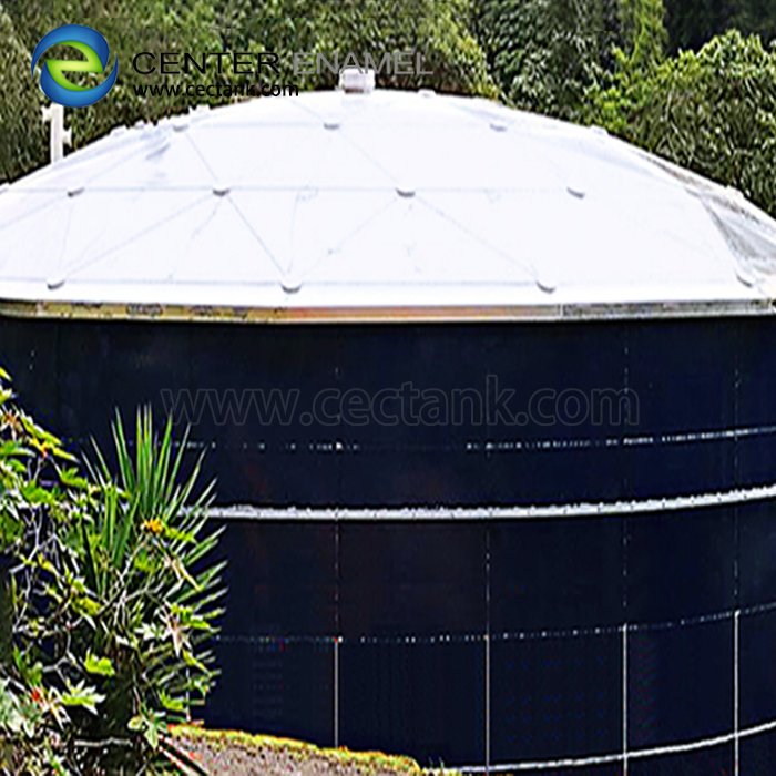 Biogas plant digestor/ Glass fused to steel tank with gas membrane