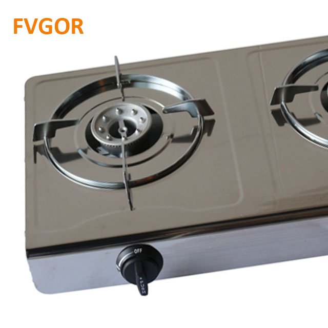 GST-H9 FVGOR Factory high-quality table biogas stove double burner Stove