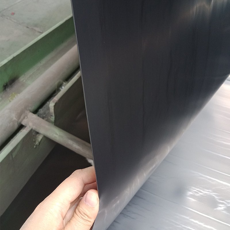High quality2mm hdpe geomembrane fiyat double smooth hdpe sheet landfill plastic geomembrane black green for reservoir hot sale