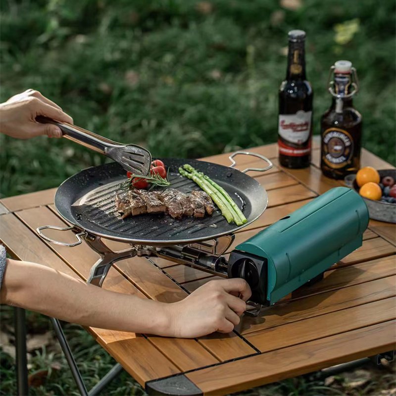 Professional Factory Nozzle Type Gas Canister Butane Stainless Steel Portable Cassette Furnace Gas Camping Stove