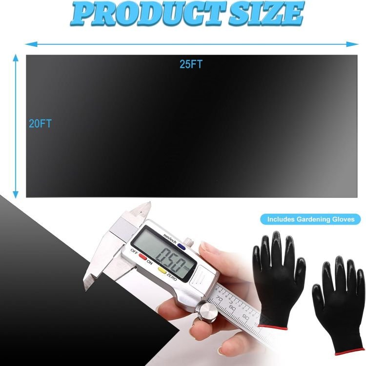GM13 6x7.6m standard 0.5mm thickness Hdpe plastic Geomembrane sheet for Large Fish Ponds Farm Tank