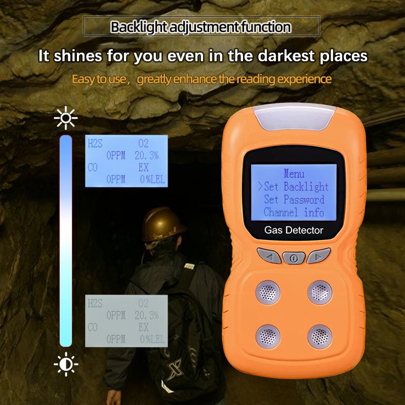 Four In One Gas Detector Original Imported sensors Composite Handheld Alarm portable meter Multi blood gas analyzer