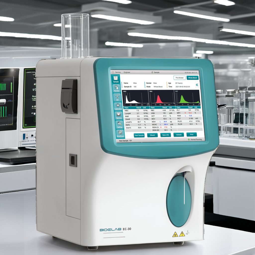 Esebio Portable Double-Channel Blood Counter Veterinary Hematology Analyzer with Customized OEM Support