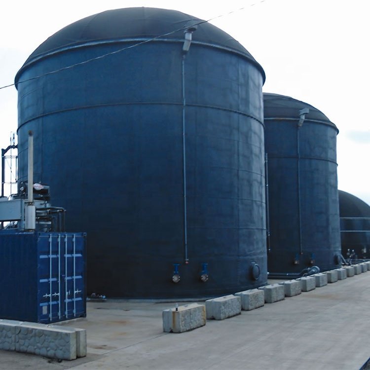 Agricultural Anaerobic Digesters Glass Lined Steel Biogas Digester Tanks