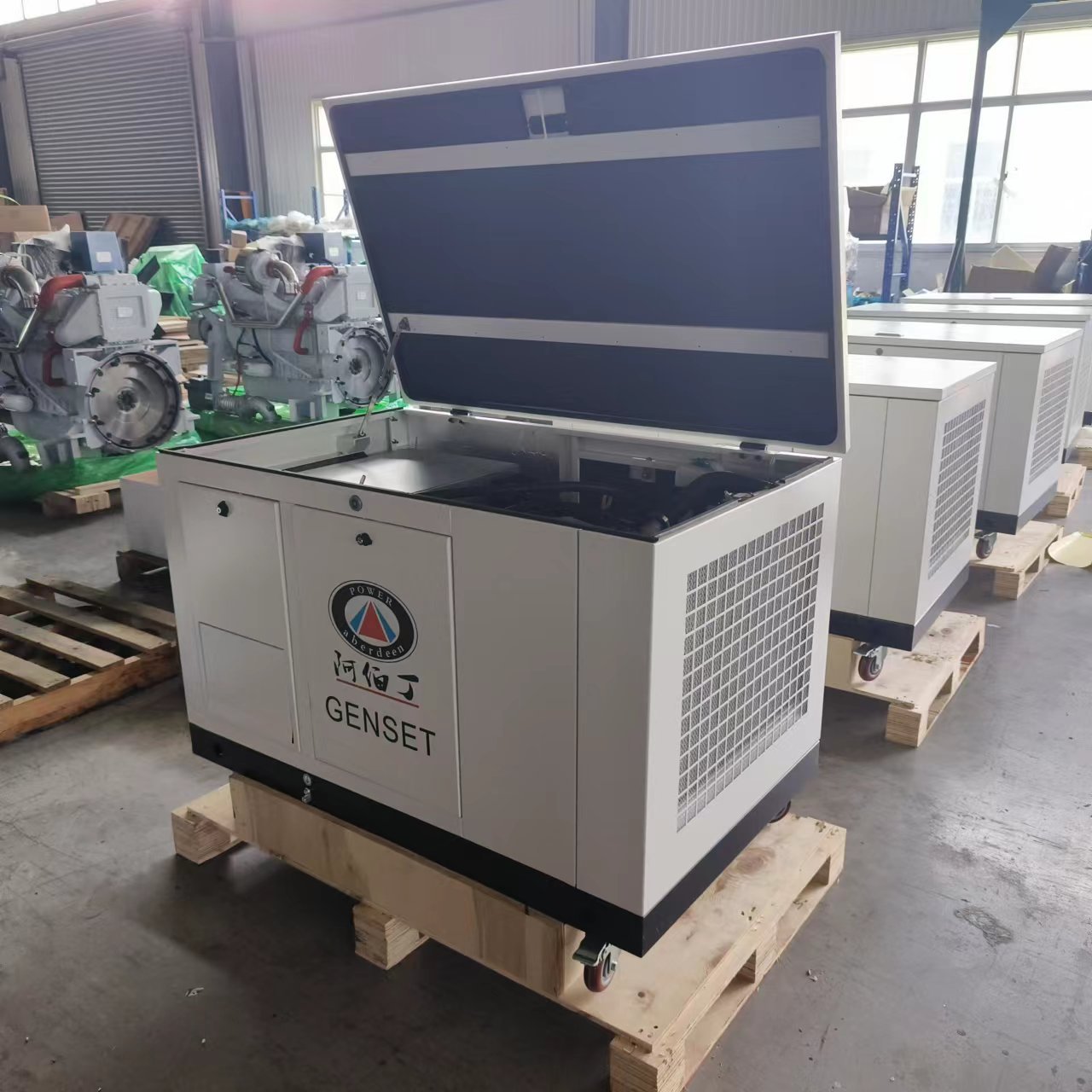 Super silent Small house use 15KVA biogas natural gas lpg gas carburetor for generator