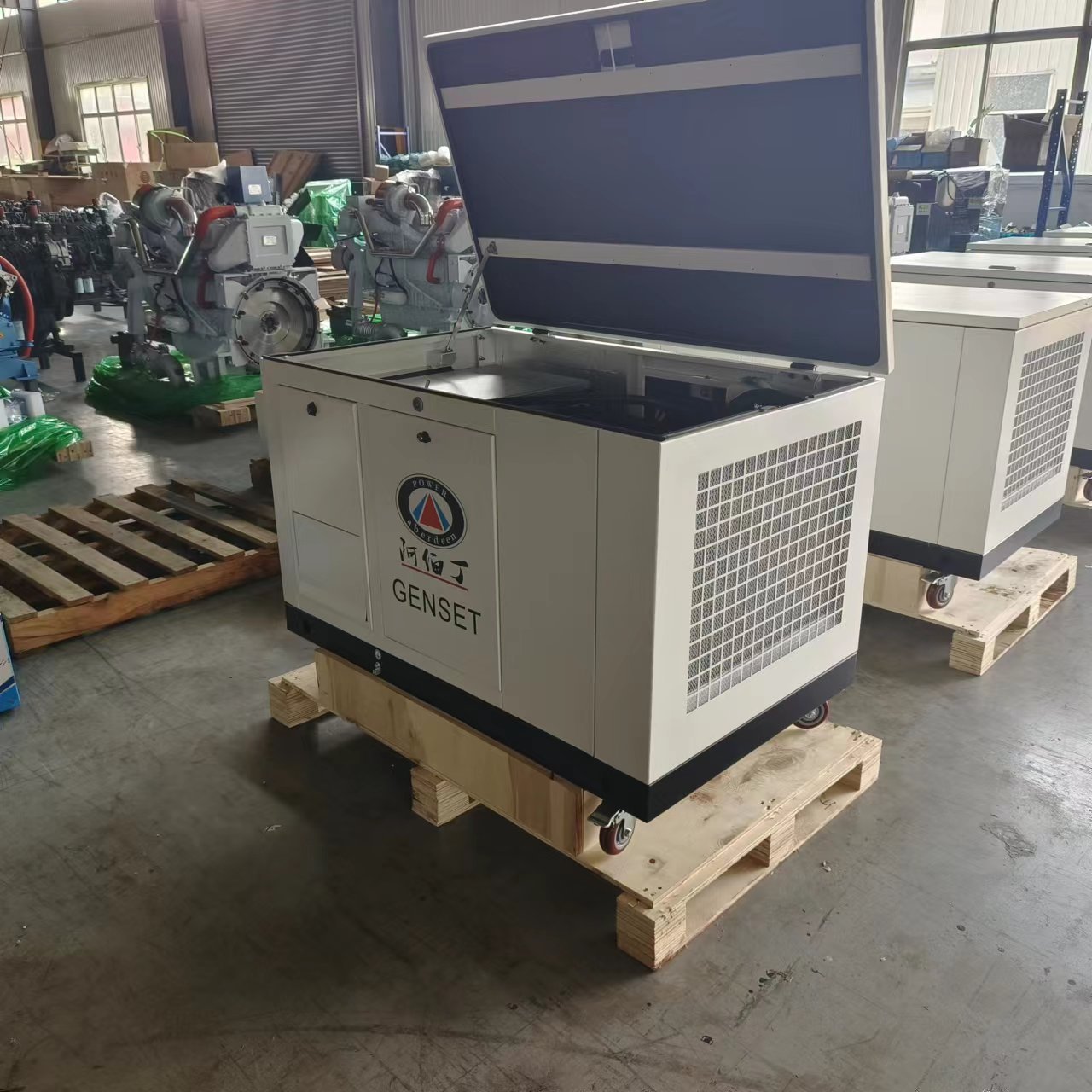 Super silent Small house use 15KVA biogas natural gas lpg gas carburetor for generator