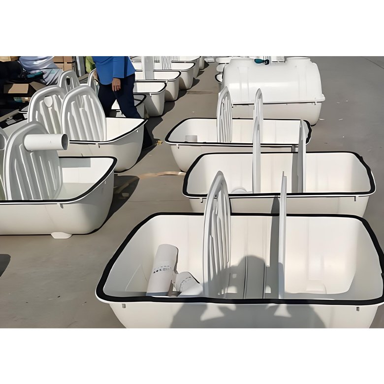 A2O Underground type domestic sewage treatment system biogas domestic waste water purification FRP septic tank
