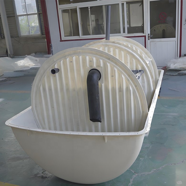 A2O Underground type domestic sewage treatment system biogas domestic waste water purification FRP septic tank