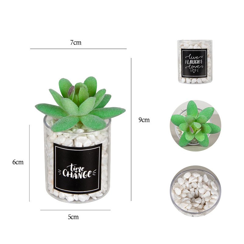 Quickly Shipping Low MOQ Various Shape Table Decor Artificial Bonsai Artificial Succulent Plant for Home Office Decoration