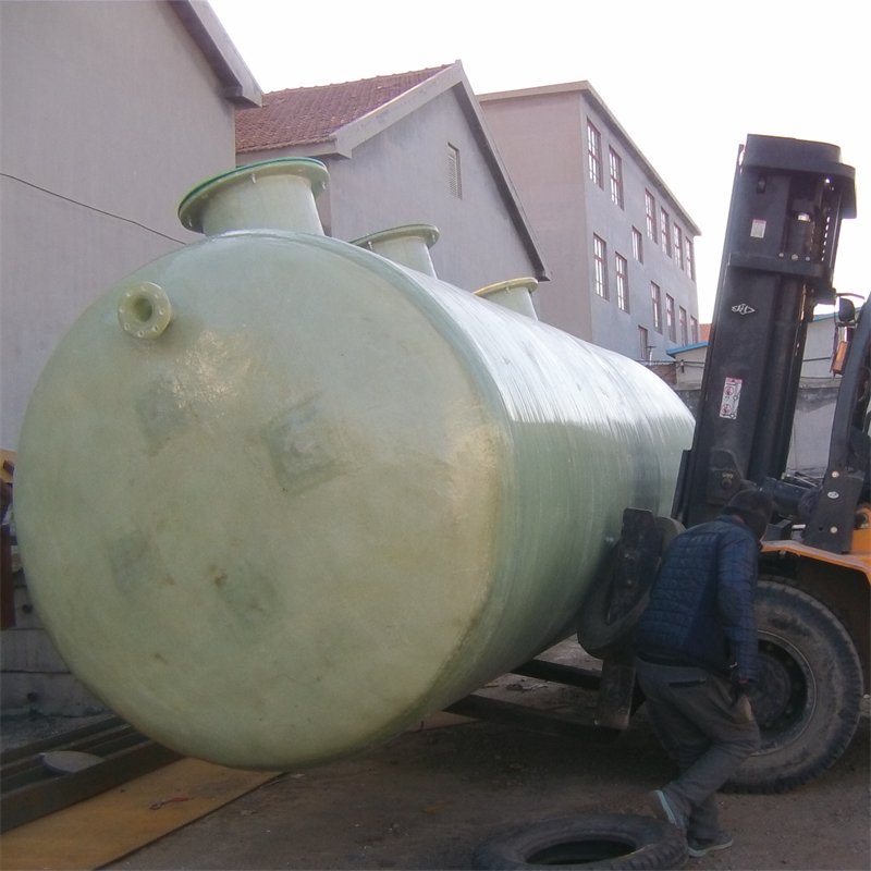 Biogas Wastewater domestic waste water purification FRP septic tank