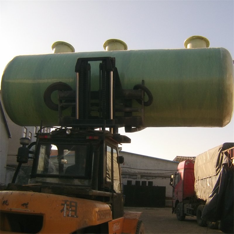 Biogas Wastewater domestic waste water purification FRP septic tank