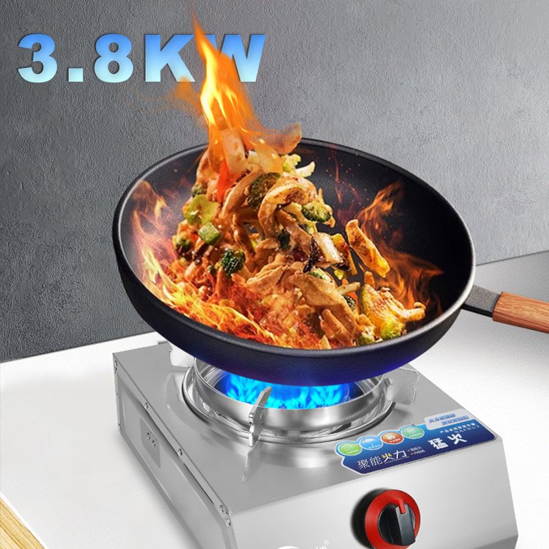 Custom Modern Design Table Biogas Stove Eco-friendly Environmental Single Burners Biogas Stove