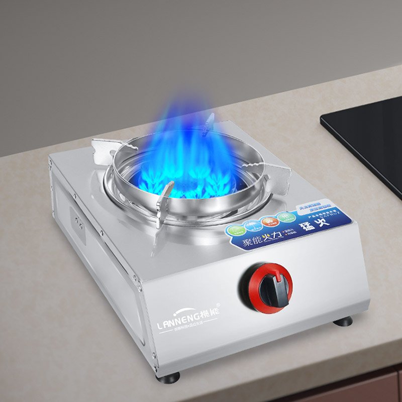 Custom Modern Design Table Biogas Stove Eco-friendly Environmental Single Burners Biogas Stove