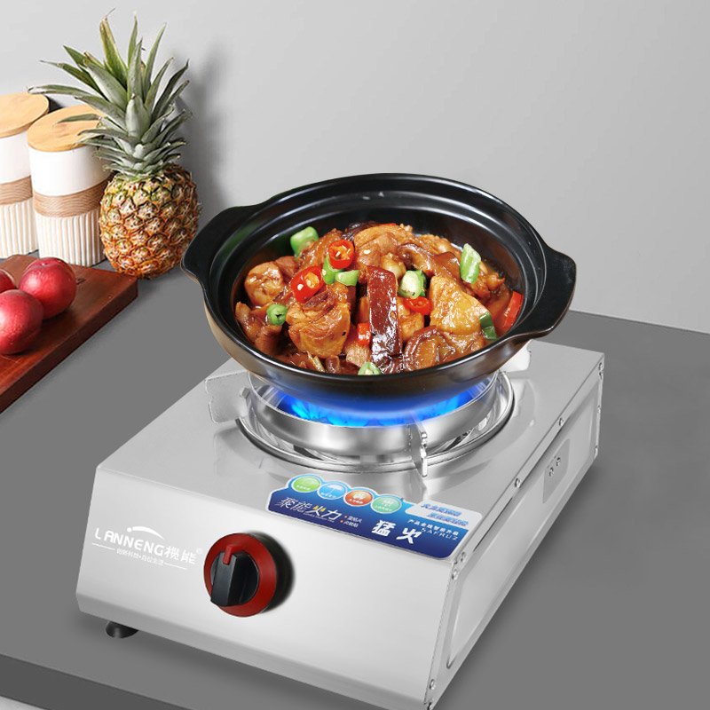 Custom Modern Design Table Biogas Stove Eco-friendly Environmental Single Burners Biogas Stove