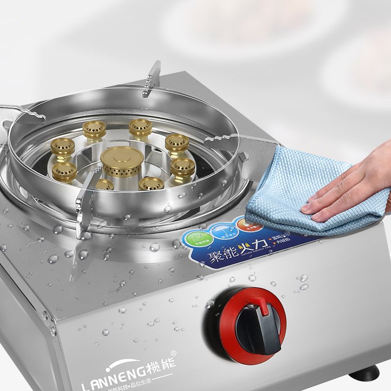 Custom Modern Design Table Biogas Stove Eco-friendly Environmental Single Burners Biogas Stove