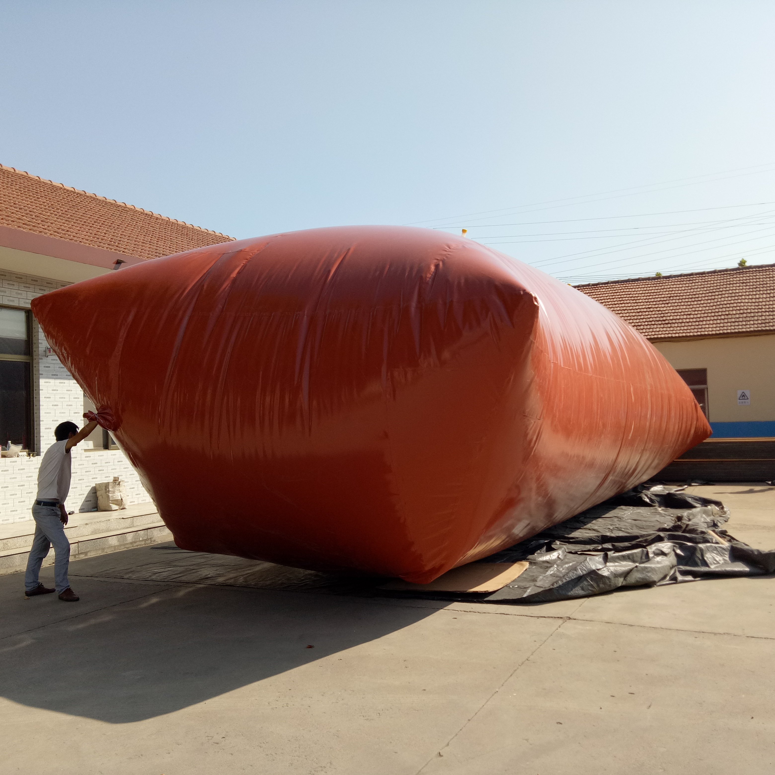 Factory wholesale PVC Biogas storage septic tanks for biogas digester plant system tank