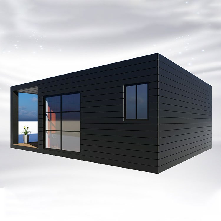Flat Packed Container House Prefabricated with Terrace Steel Modern Modular Home House and Habitable or Office Villas Hotel