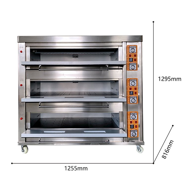 HOT SALE Commercial Industrial Electric Or Gas Bakery Equipment Baking Deck Oven For Bread Pizza