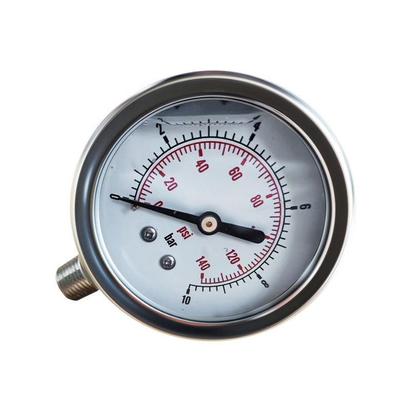 OEM/ODM Digital Pressure Gauge 10bar 1000psi/bar Air Pressure Meter with Clamp Total Gas Pressure Meter for Biogas Plant