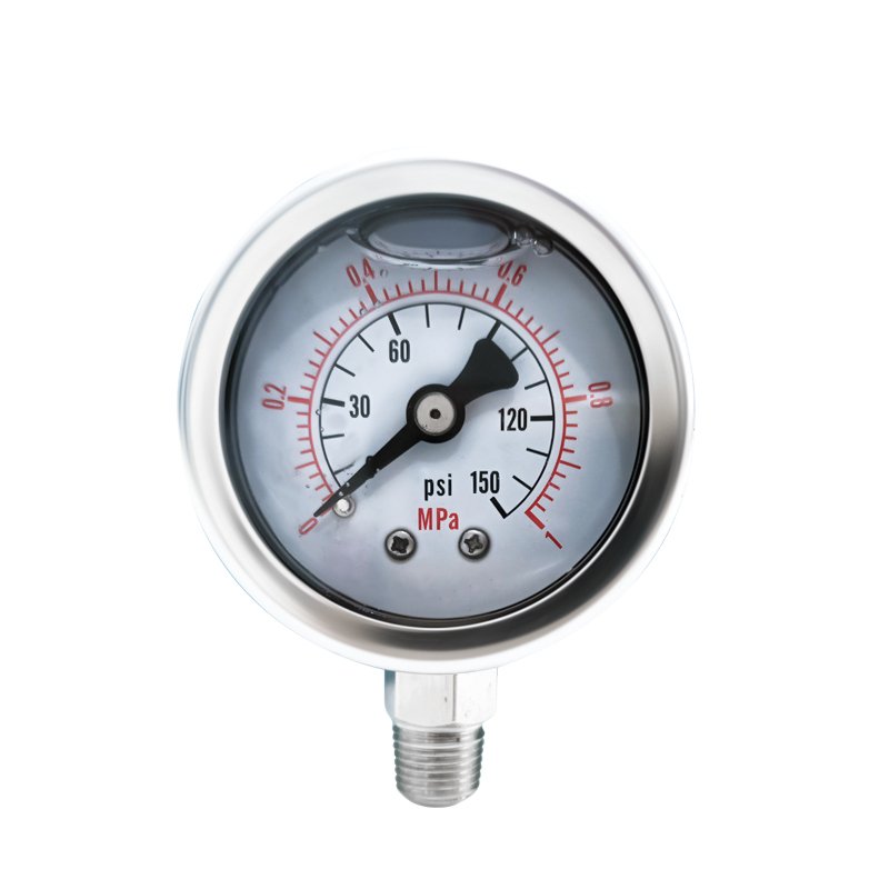 OEM/ODM Digital Pressure Gauge 10bar 1000psi/bar Air Pressure Meter with Clamp Total Gas Pressure Meter for Biogas Plant