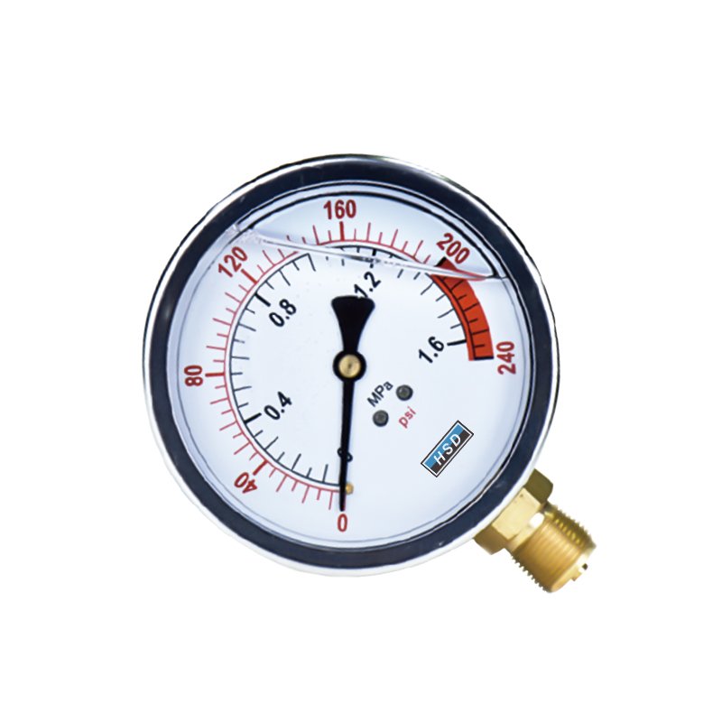 OEM/ODM Digital Pressure Gauge 10bar 1000psi/bar Air Pressure Meter with Clamp Total Gas Pressure Meter for Biogas Plant