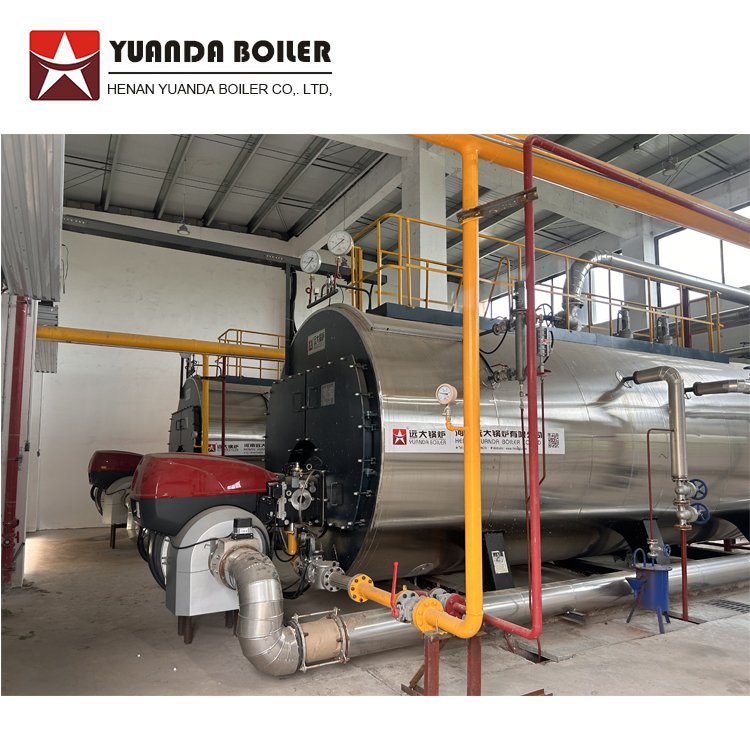 4 ton 16bar natural gas lng cng diesel fired steam boiler for AAC Brick