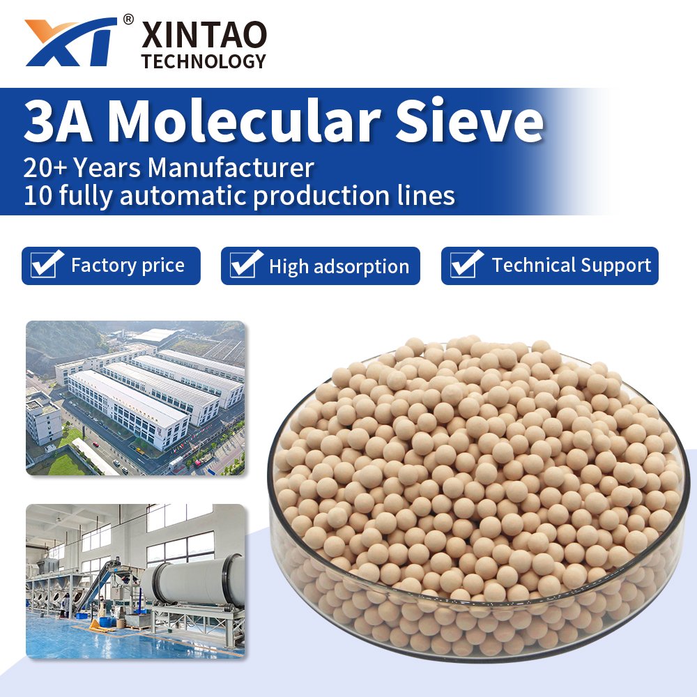 Best Desiccant Zeolite Adsorbent Molecular Sieve 3A for Cracked Gas Olefin Natural Gas Alkane Hydrocarbon Biogas Dehydration
