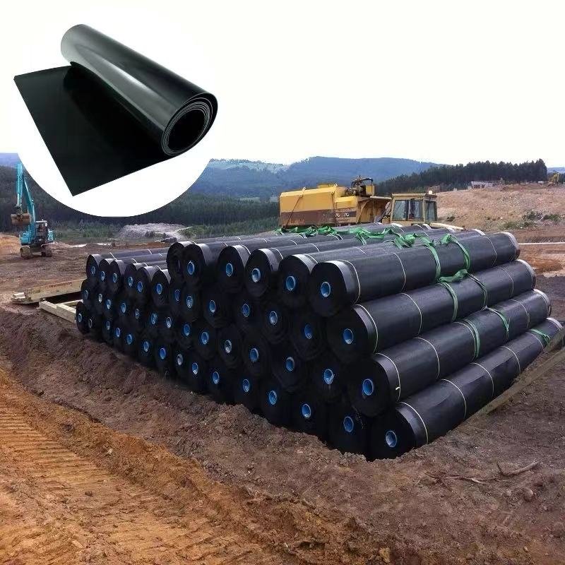 Waterproof and Leak Proof Film, Pond Water Storage, Biogas Tank, Lotus Root Pond, Black Geomembrane Film