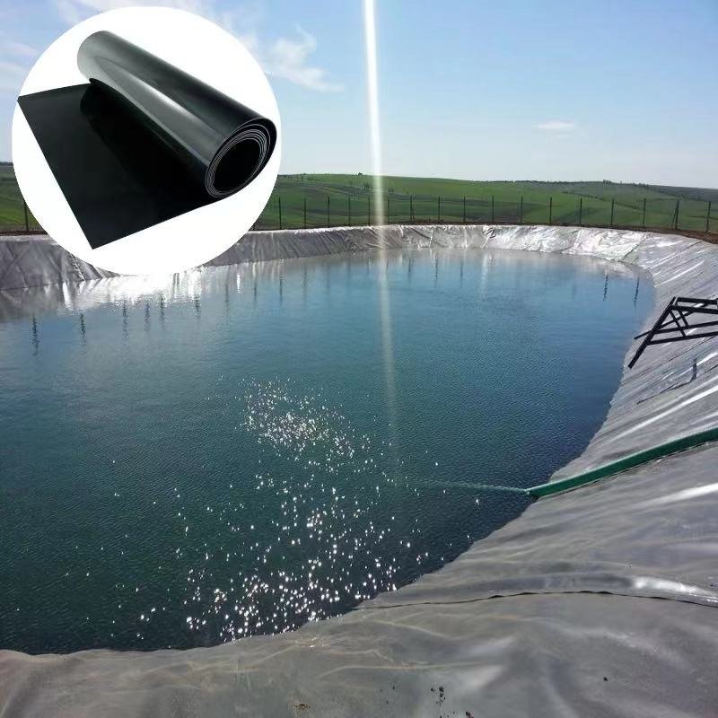 Waterproof and Leak Proof Film, Pond Water Storage, Biogas Tank, Lotus Root Pond, Black Geomembrane Film