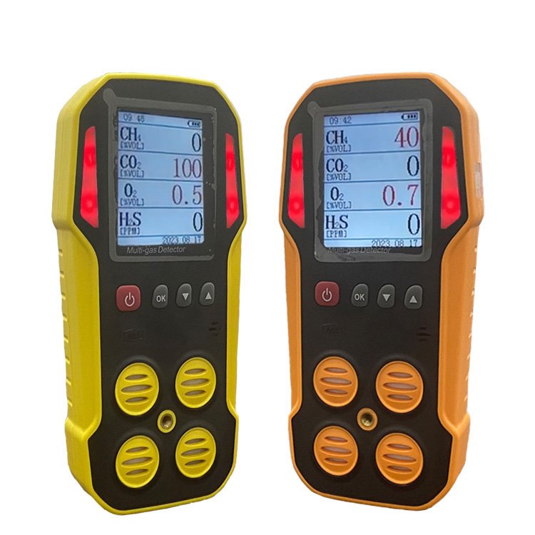 Home biogas digester plant kit analyzer 100%vol infrared sensor handheld portable biogas gas detector CH4 CO2 H2S