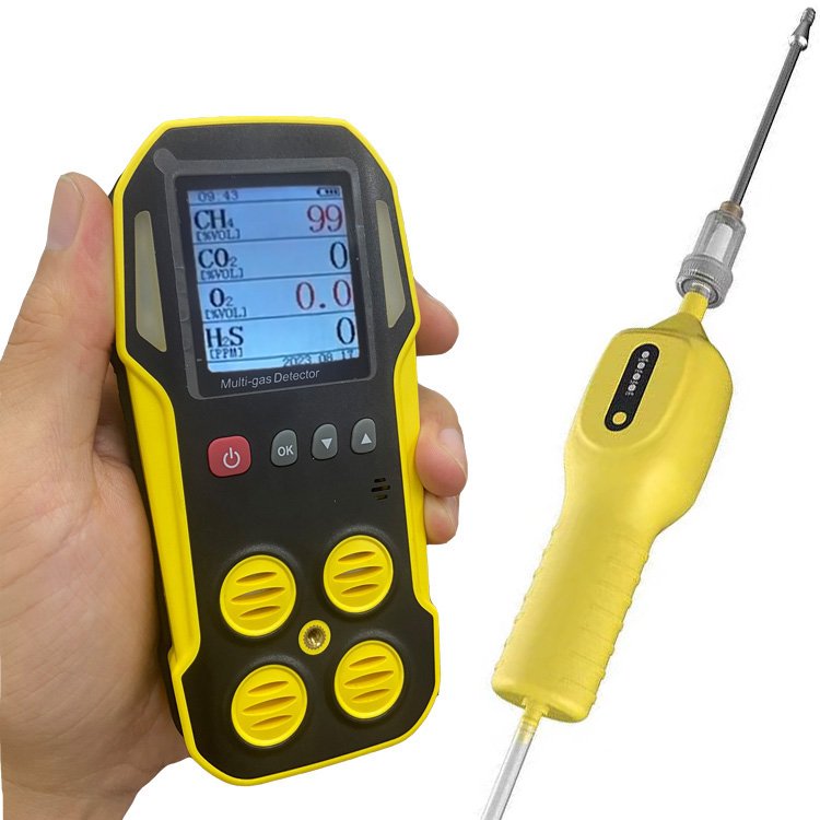 Home biogas digester plant kit analyzer 100%vol infrared sensor handheld portable biogas gas detector CH4 CO2 H2S